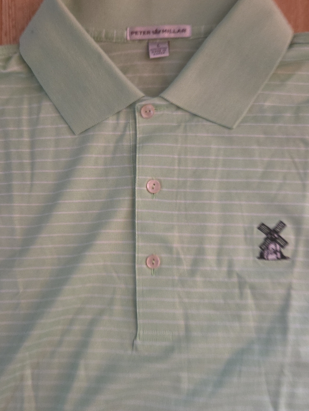 Peter Millar Men's Mint Green Short-Sleeve Polo